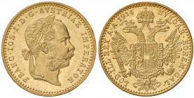 Franz Joseph I. 1848 - 1916
Dukat, 1914. Wien
3,50g
Fr. 1273
vz/stgl