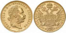 Franz Joseph I. 1848 - 1916
Dukat, 1915. Wien
3,51g
Fr. 1274
stgl