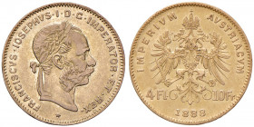 Franz Joseph I. 1848 - 1916
4 Gulden, 1888. Wien
3,21g
Fr. 1336
ss