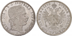 Franz Joseph I. 1848 - 1916
2 Gulden, 1870 A. Wien
24,80g
Fr. 1368
vz/stgl