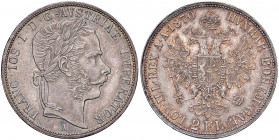 Franz Joseph I. 1848 - 1916
2 Gulden, 1870 A. Wien
24,70g
Fr. 1368
vz/stgl