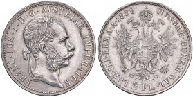 Franz Joseph I. 1848 - 1916
2 Gulden, 1889. Wien
24,62g
Fr. 1388
win. Henkelspur
ss/vz