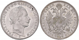 Franz Joseph I. 1848 - 1916
Vereinstaler, 1858 B. Kremnitz
18,60g
Fr. 1397
min. Sf. am Rand
vz/stgl