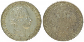 Franz Joseph I. 1848 - 1916
Vereinstaler, 1859 M. Mailand
18,54g
Fr. 1404
f.vz/vz