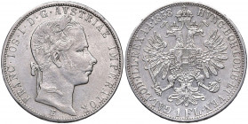 Franz Joseph I. 1848 - 1916
1 Gulden, 1858 E. Karlsburg
12,36g
Fr. 1448
ss
