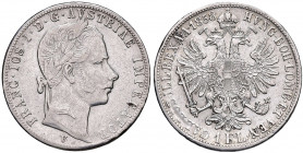 Franz Joseph I. 1848 - 1916
1 Gulden, 1858 V. Venedig
12,28g
Fr. 1450
f.ss/ss