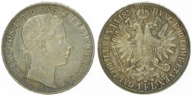 Franz Joseph I. 1848 - 1916
1 Gulden, 1859 A. Wien
12,38g
Fr. 1451
vz