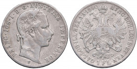 Franz Joseph I. 1848 - 1916
1 Gulden, 1860 V. Venedig
12,17g
Fr. 1459
s/ss