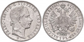 Franz Joseph I. 1848 - 1916
1 Gulden, 1863 V. Venedig
12,35g
Fr. 1471
ss/vz
