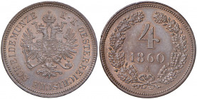 Franz Joseph I. 1848 - 1916
4 Kreuzer, 1860 A. Wien
13,30g
Fr. 1620
stgl