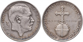 Ag-Medaille, 1938
im 3 Reich 1938 - 1945 (Ostmark). auf den Anschluss Österreichs und des Sudetenlandes an Deutschland. Kopf nach rechts, darum Umschr...