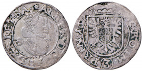 Albrecht von Wallenstein 1623 - 1634
Wallenstein. 3 Kreuzer, 1629. Sagan
1,65g
Poley 155. Meyer 222 var. Nechanicky 114.
ss