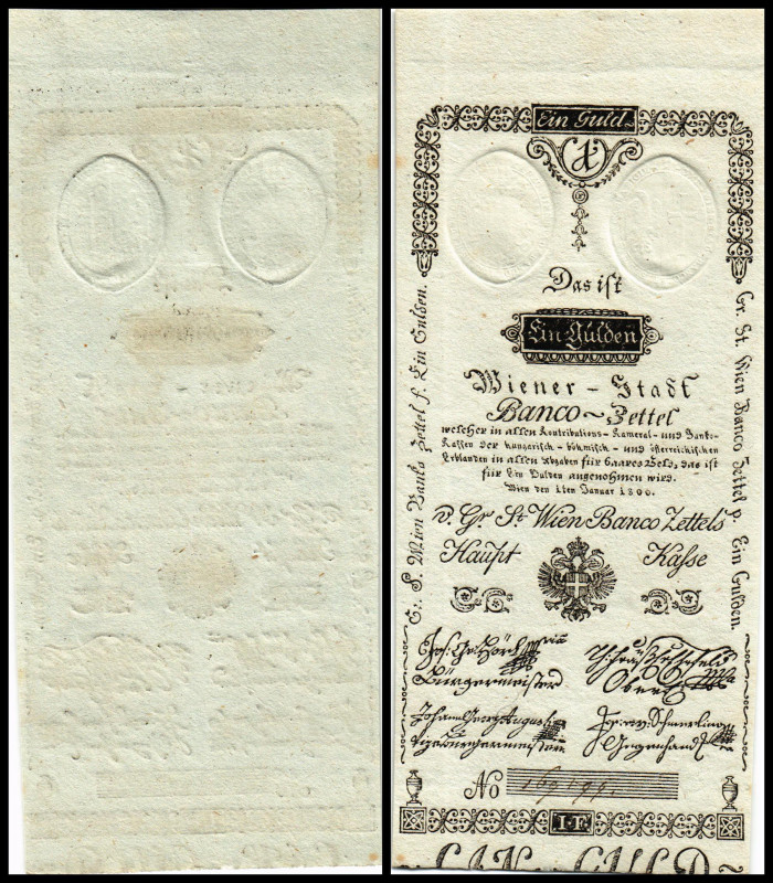 5 Gulden, 01.01.1800
Österreich. Richter R. Papiergeld Spezialkatalog Österreich...