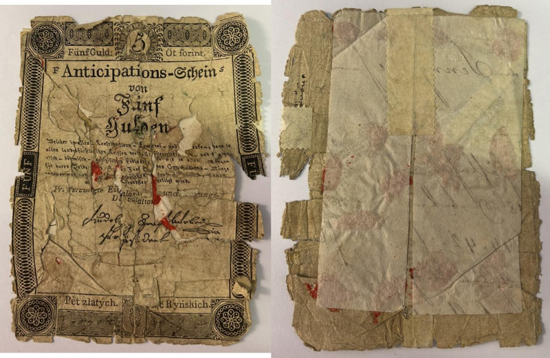 5 Gulden, 16.04.1813
Österreich. Richter R. Papiergeld Spezialkatalog Österreich...