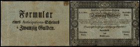 20 Gulden - fl., 16.04.1813
Österreich. Formular. Richter R. Papiergeld Spezialkatalog Österreich 1759 - 2010, 54
II / III