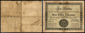 1 Gulden - fl., 01.05.1848
Österreich. Richter R. Papiergeld Spezialkatalog Österreich 1759 - 2010, 80. Einrisse, Stockflecken
V / VI