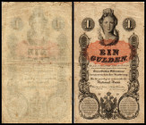1 Gulden - fl., 01.01.1858
Österreich. Richter R. Papiergeld Spezialkatalog Österreich 1759 - 2010, 128. Einrisse
V
