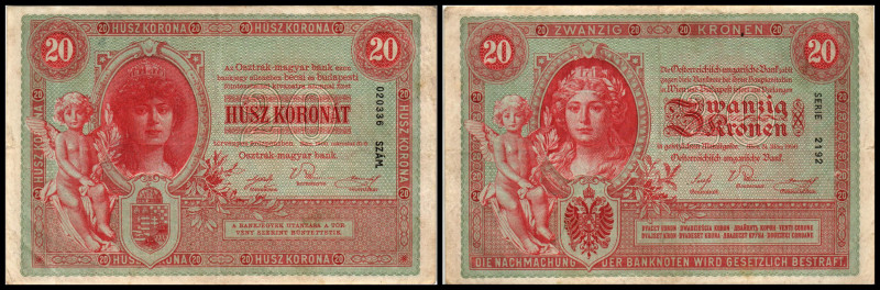 20 Kronen, 31.03.00
Österreich. 2192. Richter R. Papiergeld Spezialkatalog Öster...