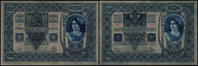 1 000 Kronen, 02.01.02
Österreich. 1206 A5. Richter R. Papiergeld Spezialkatalog Österreich 1759 - 2010, 152
III