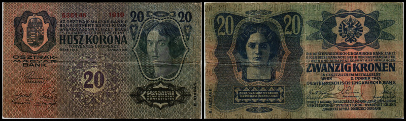 20 Kronen, 02.01.13
Österreich. 536146. Richter R. Papiergeld Spezialkatalog Öst...