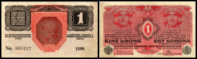 1 Kronen, 01.12.16
Österreich. Richter R. Papiergeld Spezialkatalog Österreich 1759 - 2010, 167. III+