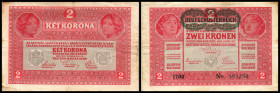 2 Kronen, 01.12.16
Österreich. Richter R. Papiergeld Spezialkatalog Österreich 1759 - 2010, 177. Stockflecken
III