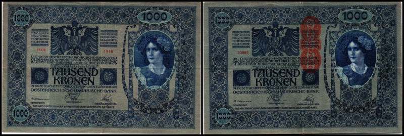 1 000 Kronen, 02.01.1902*
Österreich. A5. Richter R. Papiergeld Spezialkatalog Ö...