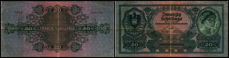 20 Schilling, 01.01.25
Österreich. Richter R. Papiergeld Spezialkatalog Österrei...