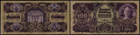 100 Schilling, 03.01.27
Österreich. Richter R. Papiergeld Spezialkatalog Österreich 1759 - 2010, 231. Knick links unten
III