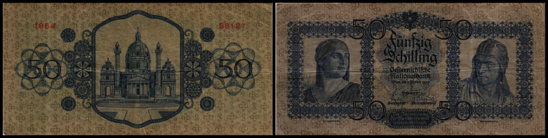 50 Schilling, 02.01.29
Österreich. 13605. Richter R. Papiergeld Spezialkatalog Ö...