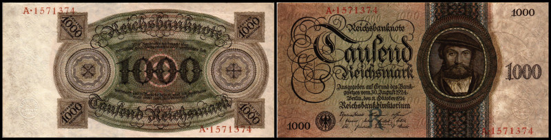 1.000RM, 11.10.24
Österreich. A 1571374. Richter R. Papiergeld Spezialkatalog Ös...