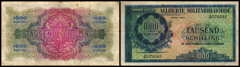 25 + 1 000 Schilling, Serie 1944
Österreich. Richter R. Papiergeld Spezialkatalo...