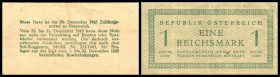 2x 1 Reichs Mark, ND (1945)
Österreich. Richter R. Papiergeld Spezialkatalog Österreich 1759 - 2010, 264a. II