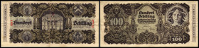 100 Schilling, 29.05.45
Österreich. Richter R. Papiergeld Spezialkatalog Österreich 1759 - 2010, 272. II / III