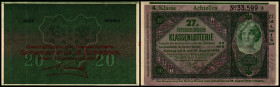 20, ND (1921)
Österreich. Donaustaat. Richter R. Papiergeld Spezialkatalog Österreich 1759 - 2010, 205b
I-