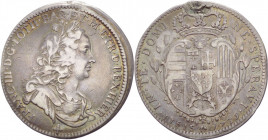 Firenze - Gran Ducato di Toscana - Francesco Stefano di Lorena (1737-1765) - 1/2 Francescone 1739 - con crocetta sotto il busto del dritto - MIR 355/2...