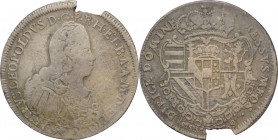Firenze - Gran Ducato di Toscana - Pietro Leopoldo di Lorena (1765-1792) - Francescone 1769 (stemma barocco, IV serie) - MIR 377/1 - Ag - mancanza di ...