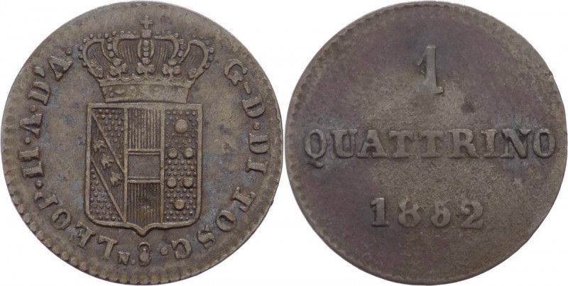 Firenze - Gran Ducato di Toscana - Leopoldo II di Lorena (1824-1859) - 1 quattri...
