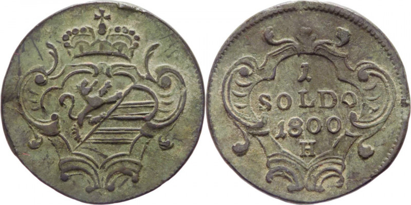 Gorizia - Francesco II (1792-1835) - soldo - 1800 - Gunzburg - KM# 39 - Cu
mBB...