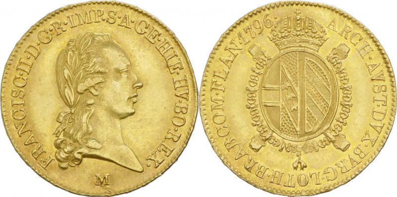 Lombardo Veneto - Francesco II (1792-1800) Sovrana d'Oro 1796 - Zecca di Milano ...
