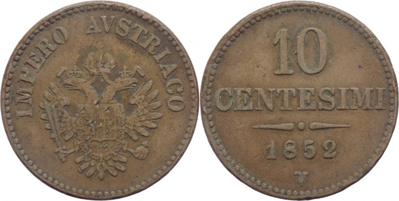 Lombardo-Veneto - Francesco Giuseppe I (1848-1916) - 10 centesimi 1852 - zecca d...