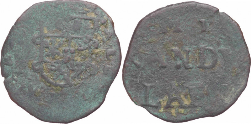 Mirandola - Alessandro I Pico (1602-1637) - bolognino - MIR 570 - 1,93 g - Cu
M...