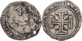 Regno di Napoli - Filippo IV (1621-1665) - 15 Grani 1648 - CNI XX 37 - Ag - esemplare forato
MB



SHIPPING ONLY IN ITALY - SPEDIZIONE SOLO IN IT...