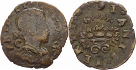 Regno di Napoli - Filippo IV (1621-1665) 3 Cavalli 1626 con sigle M C dietro il busto - MIR 274 - Ae - gr. 2,22
mBB



SHIPPING ONLY IN ITALY - S...