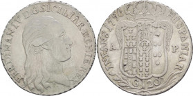Regno di Napoli - Ferdinando IV (1759-1816) Piastra da 120 Grana 1796 del IX°Tipo - Gig.61 - Ag - gr.27,50
BB



SHIPPING ONLY IN ITALY - SPEDIZI...