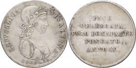 Repubblica Cisaplina (1800-1802) - 30 soldi A.IX (1800-1801) - Gig.2 - Ag
qBB



SHIPPING ONLY IN ITALY - SPEDIZIONE SOLO IN ITALIA