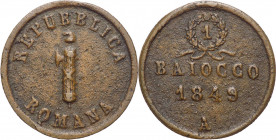 Seconda Repubblica Romana (1848-1849) - Ancona - 1 Baiocco 1849 - Pag. 8; Gig. 3 - Ae
mBB



SHIPPING ONLY IN ITALY - SPEDIZIONE SOLO IN ITALIA