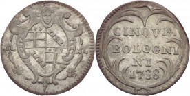 Stato Pontificio - Bologna - Clemente XII, Corsini (1730-1740) Carlino da 5 bolognini - 1738 - Munt. 178 - gr. 1,27 - Ag
mBB



SHIPPING ONLY IN ...