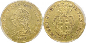 Regno di Sardegna - Carlo Emanuele III (1730-1773) - Doppietta - 1768 - Au - ESTREMAMENTE RARA (RRRR) - In slab PCGS
XF40



SHIPPING ONLY IN ITA...
