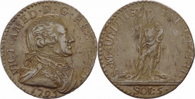 Savoia Antichi - Vittorio Amedeo III (1773-1796) - 5 Soldi 1795 - Mont. 390 - Cu
qSPL



SHIPPING ONLY IN ITALY - SPEDIZIONE SOLO IN ITALIA